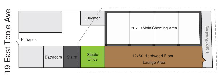 Studio Floor Plan  lovesmack-studios-floorplan